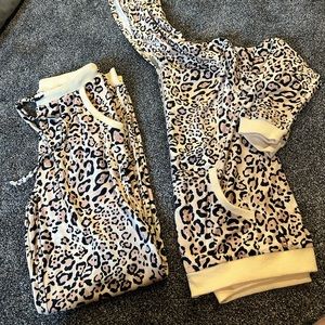 Leopard Print track suit